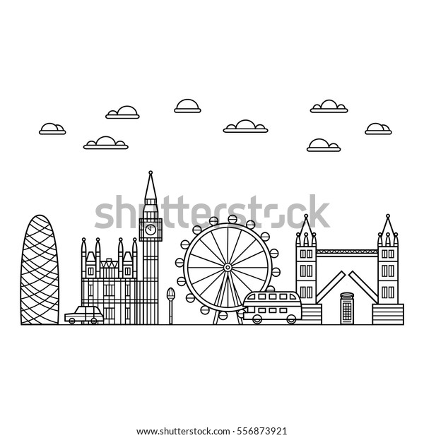 Vector Black London Icon Set On Stock Vector (Royalty Free) 556873921 ...