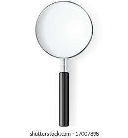 Vector Black Magnifying Glass