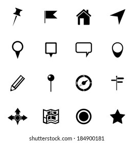 Similar Images, Stock Photos & Vectors of Vector black map icons set