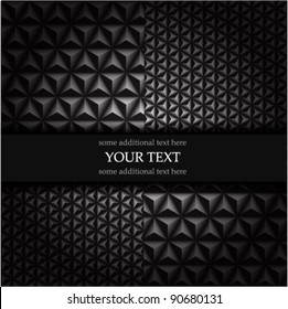 Vector black mosaic background