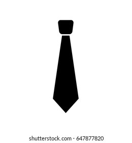 Tie Icon Vector Necktie Symbol Simple Stock Vector (Royalty Free ...