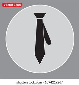 Vector black neck tie. EPS 10 