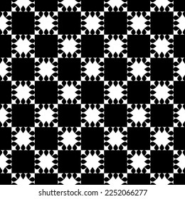 VECTOR OF BLACK ON WHITE. SEAMLESS PATTERN FOR FASHION, WRAPPING PAPER. BLACK AND WHITE BACKGROUND.