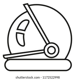 Vector Black Outline Icon - Space Suit