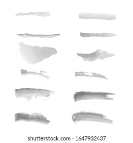 Vector black paint, ink brush stroke, brush, line or texture. Dirty artistic design element, frame or background for text.