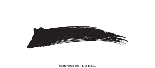 Vector black paint, ink brush stroke, brush, line or texture. Dirty artistic design element, box, frame or background for text. Vector paintbrush set. Grunge design elements. 