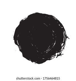 Vector black paint, ink brush stroke, brush, line or texture. Dirty artistic design element, box, frame or background for text. Vector paintbrush set. Grunge design elements. 