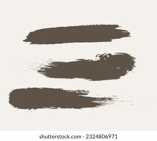 Vector black paint, ink brush stroke, brush, line or texture. Dirty artistic design element, box, frame or background for text.
