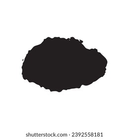 Vector black paint, ink brush stroke, brush, line or texture. Dirty artistic design element, box, frame or background for text.