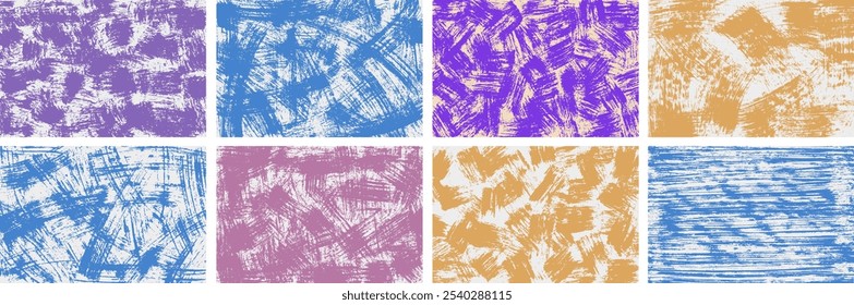 Vector de pintura negra, trazo de pincel de tinta, pincel, línea o textura. Elemento de diseño artístico sucio, caja, marco o fondo para texto. Efecto semitono.