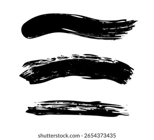 Vector de pintura negra sobre fondo blanco