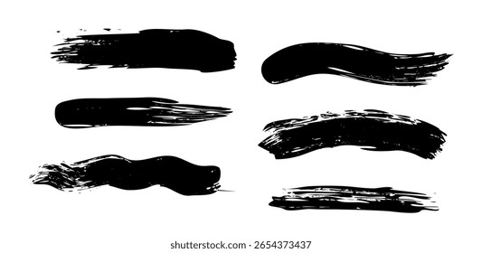 Vector de pintura negra sobre fondo blanco