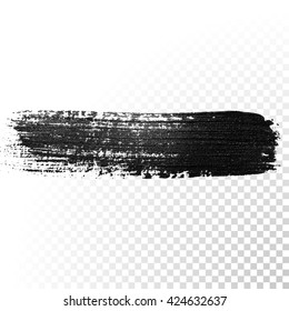 Mancha de la mancha de desprestigio de pintura negra vectorial. Resumen de la ilustración de color de textura negra.
