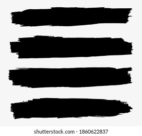 Vektorschwarze Lackstreichbanner.