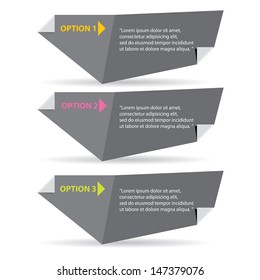 Vector Black paper progress Modern Design template / can be used for infographics / numbered banners / horizontal cutout lines / graphic or website layout vector