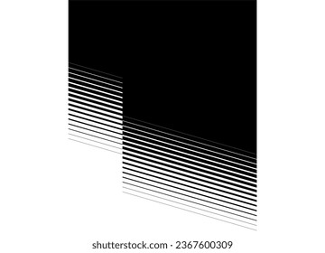 Vector black pattern on a white background. Abstract checkbox. Striped design element for web design, packaging, social networks, printing. Trendy vector background