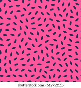 Vector black and pink abstract confetti seamless pattern. Vector geometric pattern in retro memphis style.