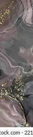 Banner rosa negro vector. Razo de pincel abstracto dibujado a mano. Elemento Wave.