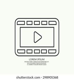 Vector of black player symbol or icon