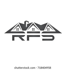 Vector Black Property Initial R F S Logo