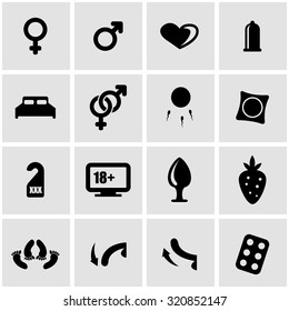 Vector Black Sex Icon Set