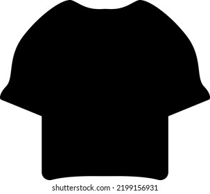 Vector Of A Black Shirt. Black Clothes. Clothing And Textile Industry Icon. T-shirt, Top Clothes. Fashion.