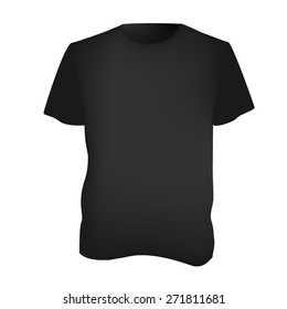 VECTOR BLACK SHIRT FOR MOCKUP
