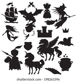 vector black silhouette