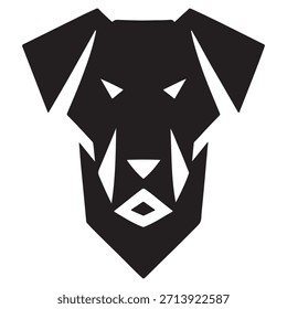 Silhueta preta vetorial de um cão isolado em um fundo branco. labrador retriever cão raça preto silhueta logotipo set.
