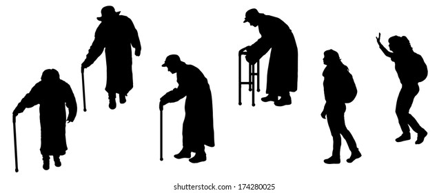 2,360 Older woman silhouette Images, Stock Photos & Vectors | Shutterstock