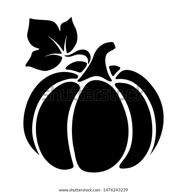 3,787 Pumpkin With Stem Black Background Images, Stock Photos & Vectors ...