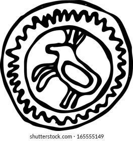 vector black silhouettes isolated on white background elk, deer