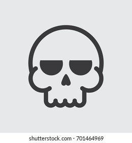 Vector Black Skull