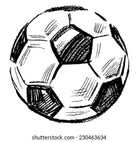 vector black soccer ball icon on white