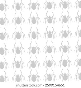 Vector black spider pattern with faint colors
