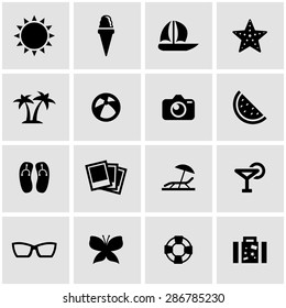 Vector black sport icon set