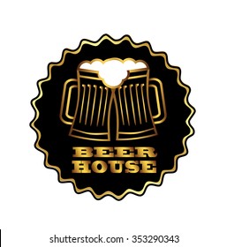 vector black stamp "beer house"