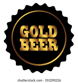 vector black stamp "gold beer"