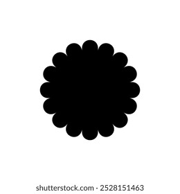 Vector black starburst, sunburst badge. Design element stamp.