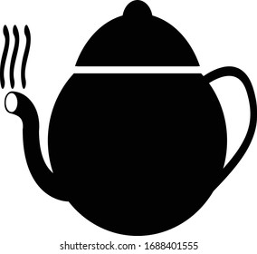 Símbolo de icono de té negro vectorial