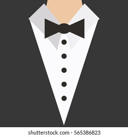 Vector Black Tie Dinner Suit Tuxedo Background