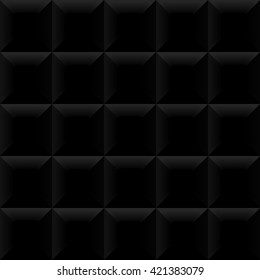 Vector Black Tile Pattern Panel Background Stock Vector (Royalty Free ...