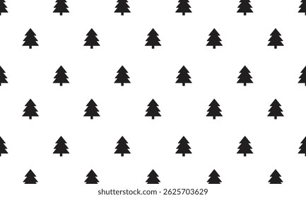 Vector Black Tree Pattern Background
