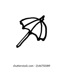 vector black umbrella often needed for design material