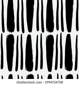 Vector Bandas verticales negras sobre fondo blanco, diferente espesor de rayas. Estilo de diseño clásico adecuado para la moda, los textiles, el papel de envolvimiento,