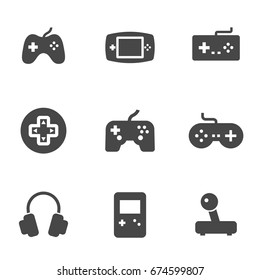 Video Game Icons Set Stock Vector (Royalty Free) 115285141 | Shutterstock