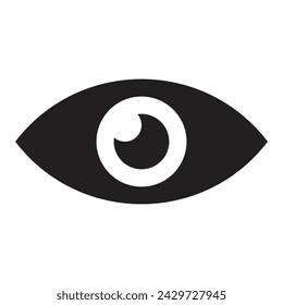 Symbol für Sichtbarkeit in Vektor-Schwarz