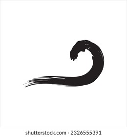 Icono de onda negra vectorial para onda