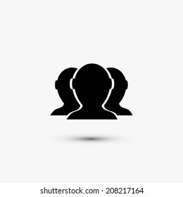 Vector black web icon on white background. Eps10
