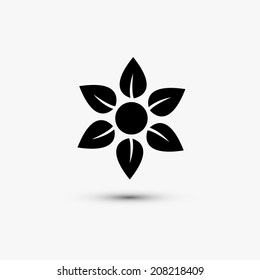 Vector black web icon on white background. Eps10